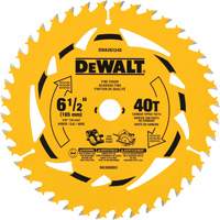 Framing Circular Saw Blade, 6-1/2", 40 Teeth, Wood Use Par Equipment
