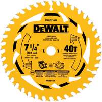 Circular Saw Blade, 7-1/4", 40 Teeth, Wood Use Par Equipment