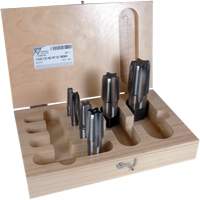 Jeu de tarauds pour tuyau conique 3180 1/8" - 1" NPT 6 mcx, Droit, Acier rapide Par Equipment