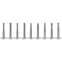 1855 Double Cut Carbide Burr Set, 9 Pieces Par Equipment