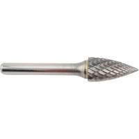 Fraise en carbure conique &agrave; coupe agressive &agrave; bout pointu, SG-5, 1/2" dia., 1/4" Tige, 1" Prof. de la coupe Par Equipment