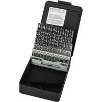 Jeu de forets s&eacute;rie courte combin&eacute;s robustes, 60 morceaux, Acier rapide Par Equipment