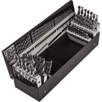 Jeu de forets s&eacute;rie courte combin&eacute;s, 114 morceaux, Acier rapide Par Equipment