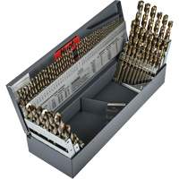 Heavy-Duty Jobber Length Combination Drill Bit Set, 114 Pieces, High Speed Cobalt Par Equipment
