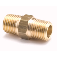 Hex Pipe Nipples, Brass, 1/8", Standard Par Equipment