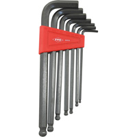 Ball Nose Hex Key Set, 7 Pcs., Imperial Par Equipment