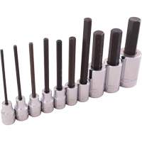 Jeu de douilles hexagonales SAE, Hexagonale, Prise 1/2"/3/8", 10 mr Par Equipment