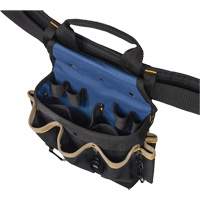 Combin&eacute;s de ceinture &agrave; outils &agrave; 20 pochettes, Polyester, Noir Par Equipment