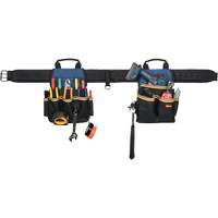 Combin&eacute;s de ceinture &agrave; outils &agrave; 20 pochettes, Polyester, Noir Par Equipment