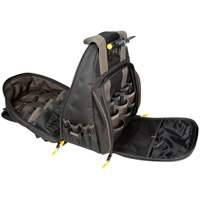 Sacs &agrave; dos pour outils Techgear &agrave; 53 pochettes, 16" lo x 13-1/4" la, Noir, Polyester Par Equipment