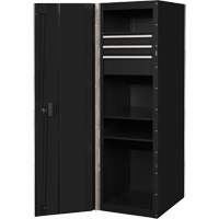 Armoire lat&eacute;rale s&eacute;rie RX, 3 tiroirs, 19" la x 25" p x 61" h, Noir Par Equipment