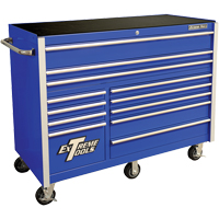 RX Series Rolling Tool Cabinet, 12 Drawers, 55" W x 25" D x 46" H, Blue TEQ501 | Par Equipment
