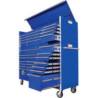 Extreme Tools<sup>®</sup> RX Series Top Tool Chest, 72" W, 12 Drawers, Blue TEQ504 | Par Equipment