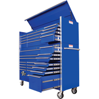 RX Series Rolling Tool Cabinet, 19 Drawers, 72" W x 25" D x 47" H, Blue TEQ506 | Par Equipment