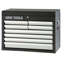 Top Chest - 8 Drawers, 26" W, 8 Drawers, Black Par Equipment