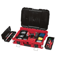 Packout™ Tool Box, 16" W x 22" D x 7" H, Black/Red TEQ708 | Par Equipment