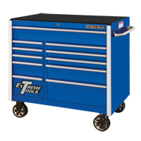 RX Series Rolling Tool Cabinet, 11 Drawers, 41-1/2" W x 25-1/2" D x 40-1/2" H, Blue TEQ764 | Par Equipment