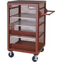 Mobile Mesh Cabinet, Steel, 22 Cubic Feet, Red TEQ807 | Par Equipment