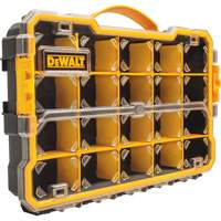 Compartment Pro Organizer, 11" W x 17-5/8" D x 2-7/8" H, Black/Yellow Par Equipment