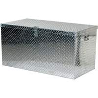 Aluminum Treadplate Portable Tool Box, 25-1/16" D x 49-1/4" W x 24" H, Silver Par Equipment