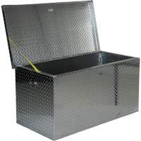 Aluminum Treadplate Portable Tool Box, 25-1/16" D x 49-1/4" W x 24" H, Silver Par Equipment