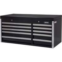 Industrial Tool Chest, 41" W, 10 Drawers, Black Par Equipment