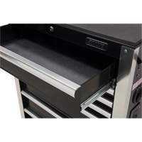 Heavy-Duty Tool Cart, 7 Drawers, 28" W x 22" D x 42-3/8" H, Black Par Equipment