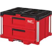 Boîte à outils avec 2 tiroirs Packout<sup>MC</sup>, 14-1/3" la x 16-1/3" p x 22-1/5" h, Noir/Rouge TER110 | Par Equipment