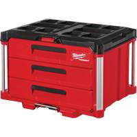 Boîte à outils avec 3 tiroirs Packout<sup>MC</sup>, 14-1/3" la x 16-1/3" p x 22-1/5" h, Noir/Rouge TER111 | Par Equipment