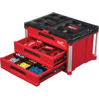 Boîte à outils avec 3 tiroirs Packout<sup>MC</sup>, 14-1/3" la x 16-1/3" p x 22-1/5" h, Noir/Rouge TER111 | Par Equipment