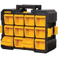 Flip-Bin Organizer, 3-7/8" W x 17-3/4" D x 13-7/8" H, Black/Yellow Par Equipment