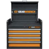 Coffre &agrave; outils de s&eacute;rie GSX, 26" la, 4 tiroirs, Noir/Orange Par Equipment