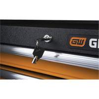 Coffre &agrave; outils de s&eacute;rie GSX, 26" la, 4 tiroirs, Noir/Orange Par Equipment