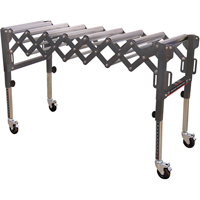 Extendable & Flexible Conveyor Roller Tables, 20" W x 52" L, 300 lbs. per lin. Ft. Capacity TEX194 | Par Equipment
