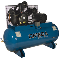 Industrial Series Air Compressors - Horizontal Compressors - Two Stage, 100 Gal. (120 US Gal) TFA071 | Par Equipment