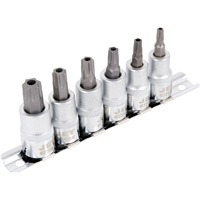 Jeu de douilles &agrave; embout inviolables SS386TB, Torx inviolable, Prise 3/8", 6 mr Par Equipment
