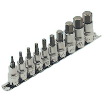 Jeu de douilles SAE HSW3812-10, Hexagonale, Prise 1/2"/3/8", 10 mr Par Equipment
