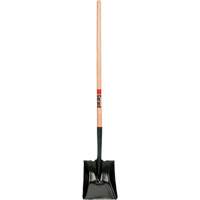 Square Point Shovel, Wood, Tempered Steel Blade, Straight Handle, 42" Long Par Equipment