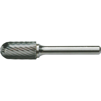 Solid Carbide Burrs - Cylinder Shape with Ball Nose, SC-41, 3/32" Dia., 7/16" Depth of Cut Par Equipment
