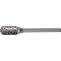 Solid Carbide Burrs - Cylinder Shape with Ball Nose, SC-42, 1/8" Dia., 9/16" Depth of Cut Par Equipment