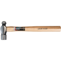 Ball Pein Hammer, 24 oz. Head Weight, Plain Face, Wood Handle TJZ041 | Par Equipment