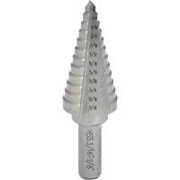 Foret &eacute;tag&eacute; progressif, 1/4" - 3/8", Incr&eacute;ments de 1/8", Acier rapide Par Equipment