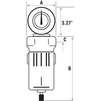 Filtres &agrave; air comprim&eacute;, Modulaire, 3/4" NPT, Drain Automatique Par Equipment