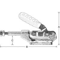 Serre-flan droit, Force de serrage de 600 lb TLV632 | Par Equipment