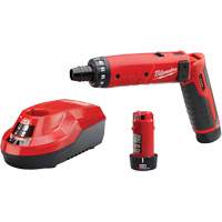 Ensemble tournevis hexagonaux M4, 1/4", 4 V, 44 lb-po couple max., Lithium-ion bloc-pile Par Equipment
