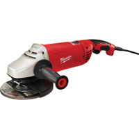 Meuleuse &agrave; angle large et prise g&acirc;chette avec verrou, 7"/9", 120 V, 15 A, 6000 Tr/min Par Equipment