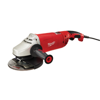 Non-Lock On Large Angle Grinder with Trigger Grip, 7"/9", 120 V, 15 A, 6000 RPM Par Equipment