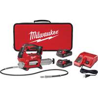 M18 Cordless 2-Speed Grease Gun Kit, Lithium-Ion, 18 V Par Equipment