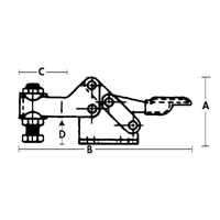 Brides de fixation horizontale - S&eacute;rie 205 Par Equipment