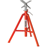 V Head Low Pipe Stand # VJ-98, 51-96 cm Height Adjustment, 12" Max. Pipe Capacity, 2500 lbs. Max. Weight Capacity TNX167 | Par Equipment